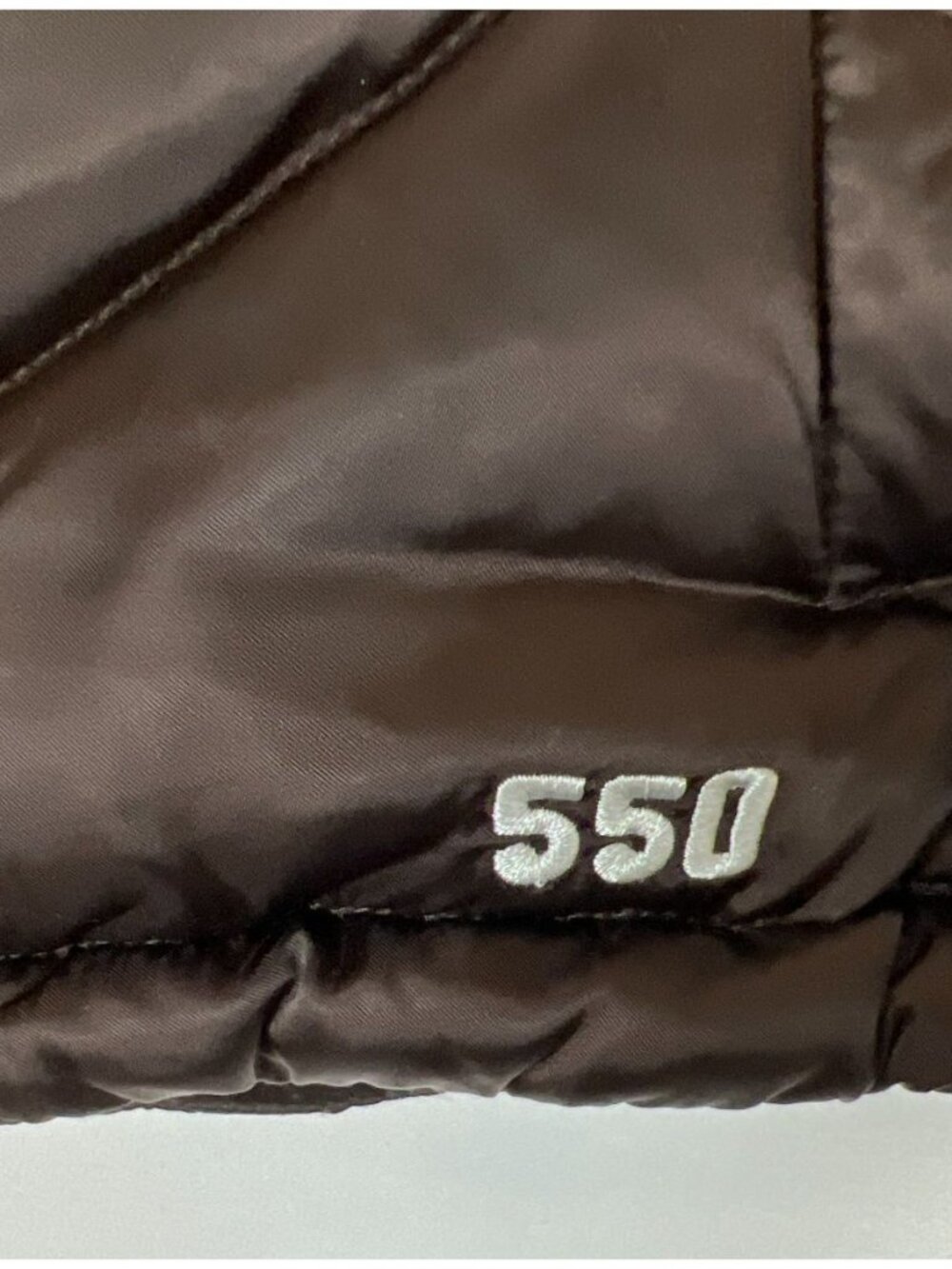 The North Face Women M Brown 550-Down Puffer Vest Diamond Quilted Aconcagua - Picture 8 of 12